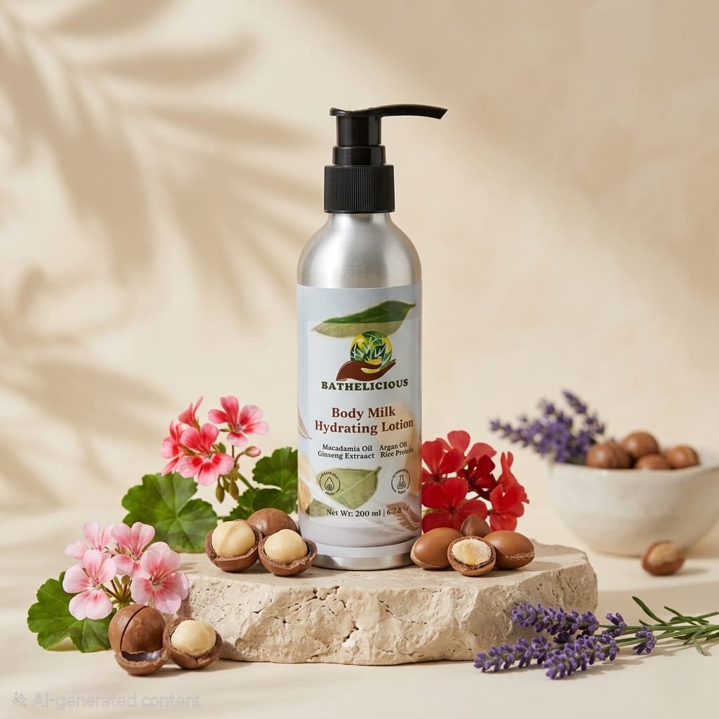 Body Milk Hydrating Lotion for Soft & Glowing Skin | Bathelicious