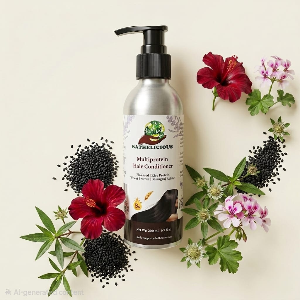 Deep Nourishing Hair Conditioner for Smooth Frizz-Free Hair | Bathelicious