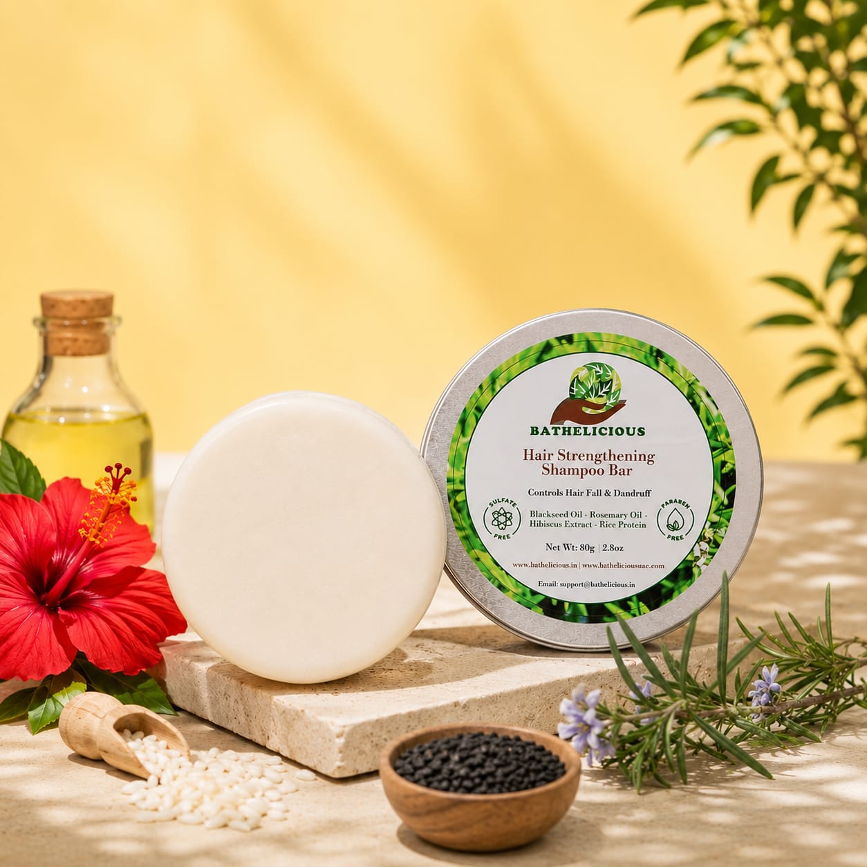 Hair Strengthening Shampoo Bar for Healthy Hair Growth | Bathelicious - Kids
