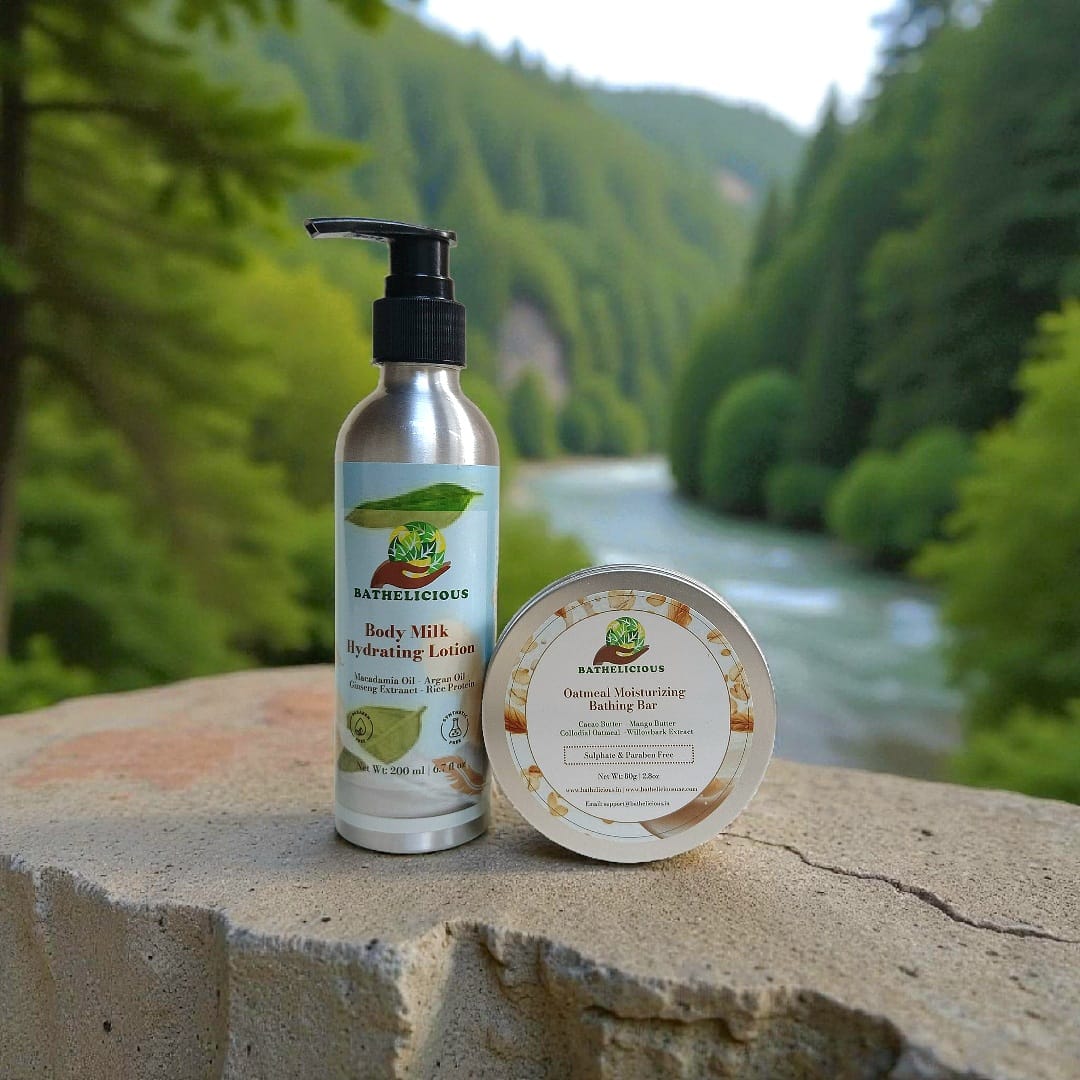 Hydrating Body Care Combo for Dry & Sensitive Skin | Bathelicious