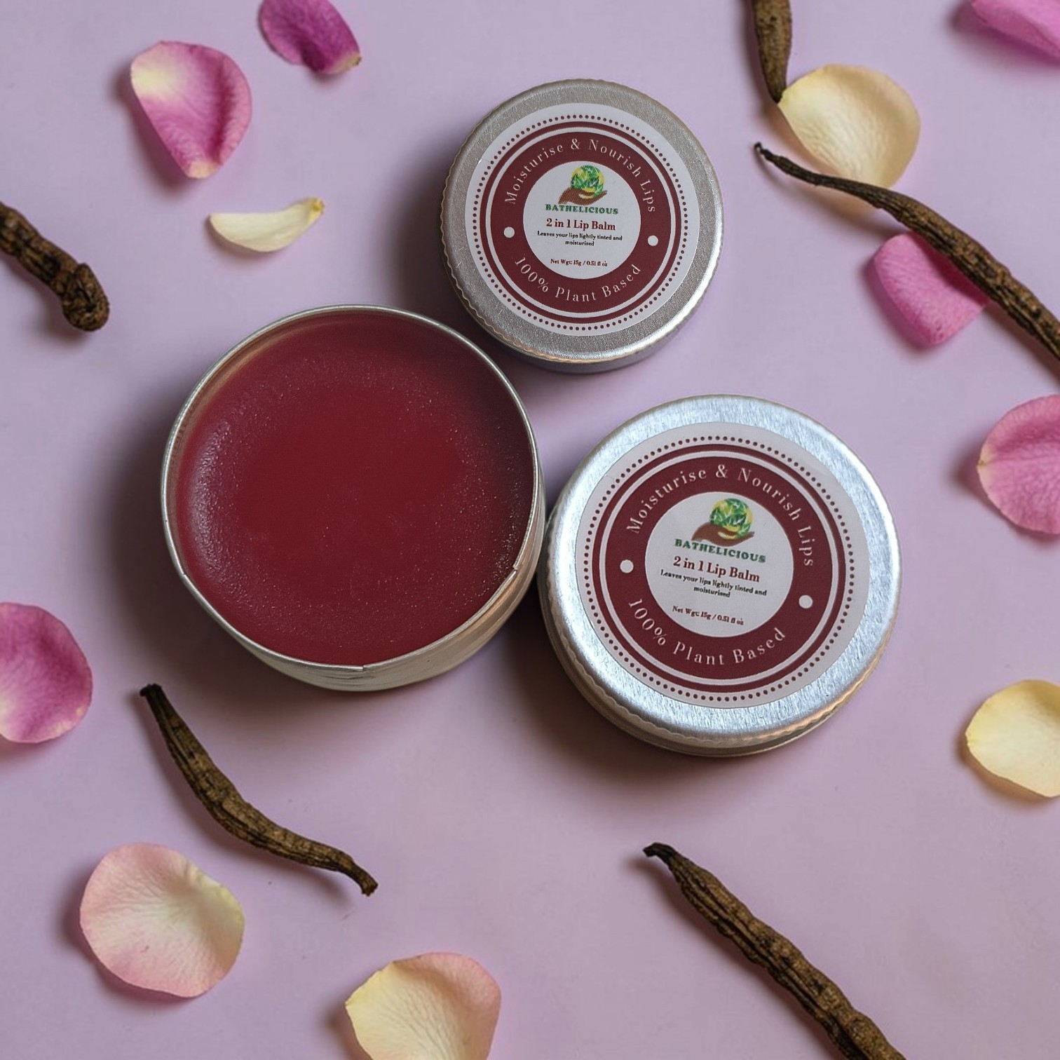 Red Shade Lip Tint for Soft Hydrated & Naturally Tinted Lips | Bathelicious